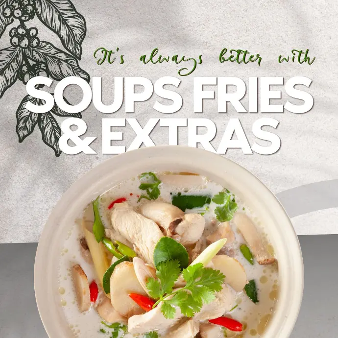 soups fries extras